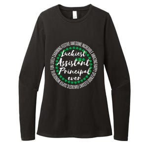 St Patricks Day Luckiest Assistant Principal Cute Gift Womens CVC Long Sleeve Shirt