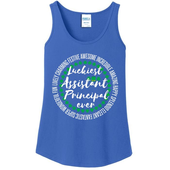 St Patricks Day Luckiest Assistant Principal Cute Gift Ladies Essential Tank