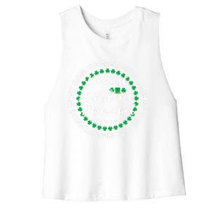 St Patricks Day Luckiest Assistant Principal Cute Gift Women's Racerback Cropped Tank