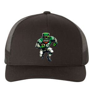 St Patricks Day Leprechaun Football Player Irish Yupoong Adult 5-Panel Trucker Hat