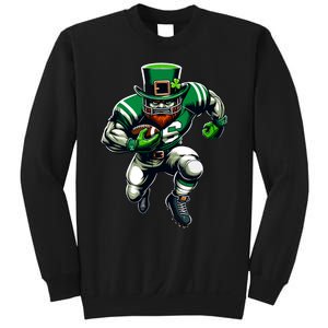 St Patricks Day Leprechaun Football Player Irish Sweatshirt