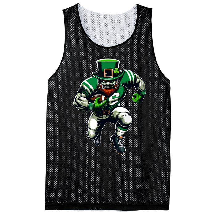 St Patricks Day Leprechaun Football Player Irish Mesh Reversible Basketball Jersey Tank