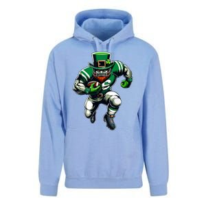 St Patricks Day Leprechaun Football Player Irish Unisex Surf Hoodie