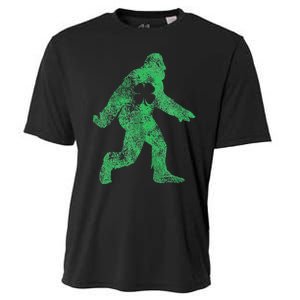 St Patricks Day Bigfoot Irish Sasqautch Saint Paddy's Gift Cooling Performance Crew T-Shirt