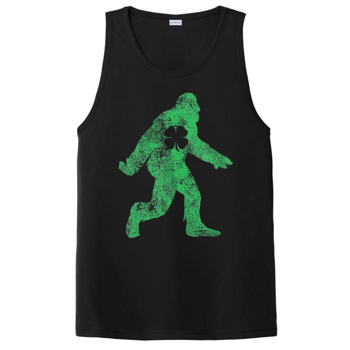 St Patricks Day Bigfoot Irish Sasqautch Saint Paddy's Gift PosiCharge Competitor Tank