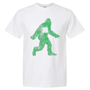 St Patricks Day Bigfoot Irish Sasqautch Saint Paddy's Gift Garment-Dyed Heavyweight T-Shirt