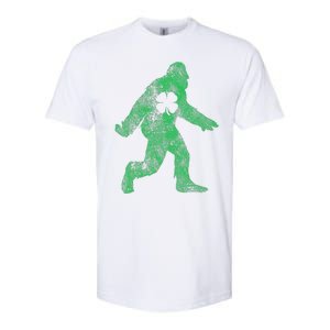 St Patricks Day Bigfoot Irish Sasqautch Saint Paddy's Gift Softstyle CVC T-Shirt