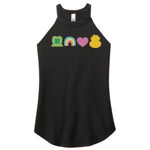 St Patricks Day Lucky Charm Pot Gold Irish Shamrock Rainbow Women's Perfect Tri Rocker Tank