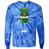 St Patricks Day Ing Wine Er Paddys Day Gift Tie-Dye Long Sleeve Shirt