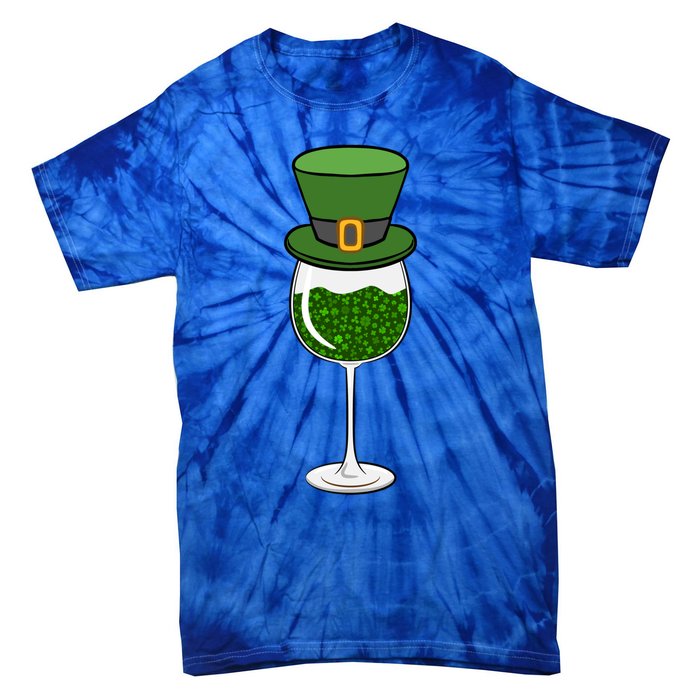 St Patricks Day Ing Wine Er Paddys Day Gift Tie-Dye T-Shirt