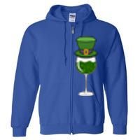 St Patricks Day Ing Wine Er Paddys Day Gift Full Zip Hoodie