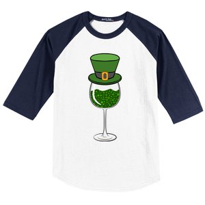 St Patricks Day Ing Wine Er Paddys Day Gift Baseball Sleeve Shirt