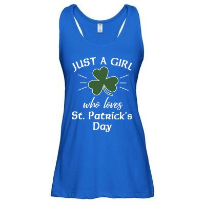 St Patricks Day Gift Just A Loves St Pats Gift Ladies Essential Flowy Tank