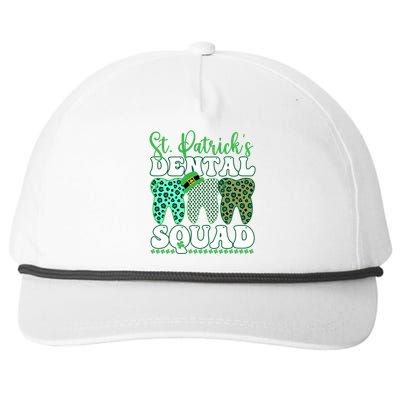 St Patrick's Dental Squad Leopard Tooth For Dentists Great Gift Snapback Five-Panel Rope Hat