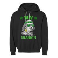St Patricks Day, Ben Drankin, Funny St Patricks Day, St Patricks Day Drinking Garment-Dyed Fleece Hoodie