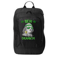 St Patricks Day, Ben Drankin, Funny St Patricks Day, St Patricks Day Drinking City Backpack