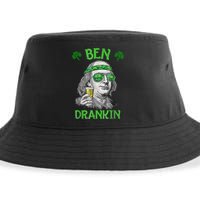 St Patricks Day, Ben Drankin, Funny St Patricks Day, St Patricks Day Drinking Sustainable Bucket Hat
