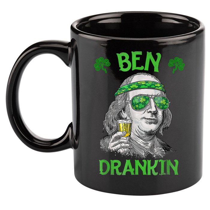 St Patricks Day, Ben Drankin, Funny St Patricks Day, St Patricks Day Drinking 11oz C Handle Ceramic Mug