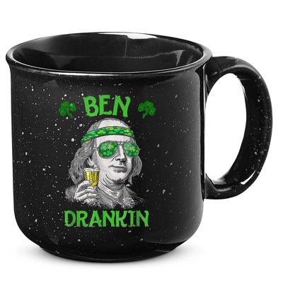 St Patricks Day, Ben Drankin, Funny St Patricks Day, St Patricks Day Drinking 15oz Campfire Ceramic Mug