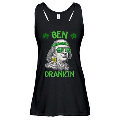 St Patricks Day, Ben Drankin, Funny St Patricks Day, St Patricks Day Drinking Ladies Essential Flowy Tank