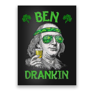 St Patricks Day, Ben Drankin, Funny St Patricks Day, St Patricks Day Drinking Poster