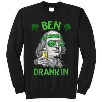 St Patricks Day, Ben Drankin, Funny St Patricks Day, St Patricks Day Drinking Tall Sweatshirt