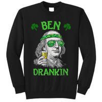 St Patricks Day, Ben Drankin, Funny St Patricks Day, St Patricks Day Drinking Tall Sweatshirt