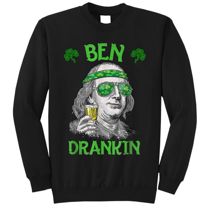 St Patricks Day, Ben Drankin, Funny St Patricks Day, St Patricks Day Drinking Tall Sweatshirt