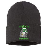 St Patricks Day, Ben Drankin, Funny St Patricks Day, St Patricks Day Drinking Sustainable Knit Beanie