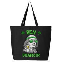 St Patricks Day, Ben Drankin, Funny St Patricks Day, St Patricks Day Drinking 25L Jumbo Tote