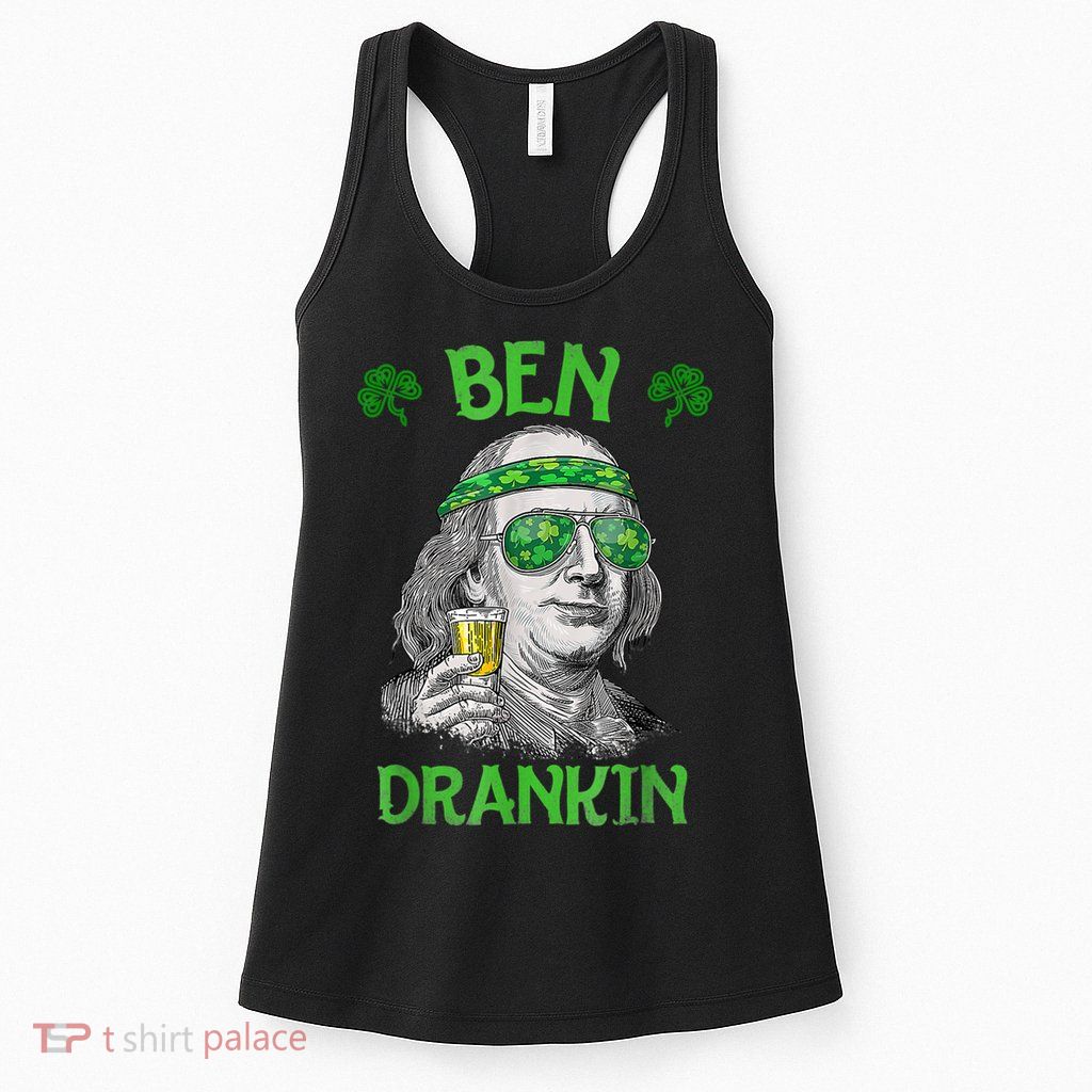 St Patricks Day, Ben Drankin, Funny St Patricks Day, St Patricks Day Drinking Womens Tank Top