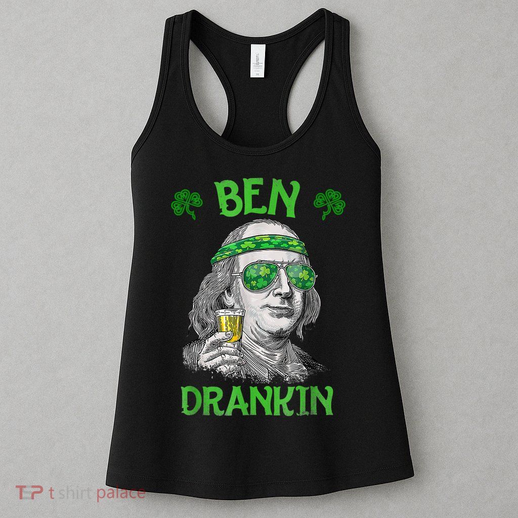 St Patricks Day, Ben Drankin, Funny St Patricks Day, St Patricks Day Drinking Womens Tank Top