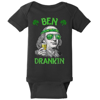 St Patricks Day, Ben Drankin, Funny St Patricks Day, St Patricks Day Drinking Baby Bodysuit