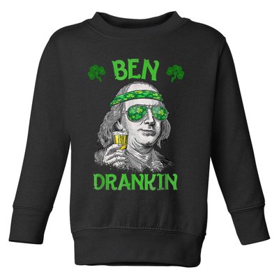 St Patricks Day, Ben Drankin, Funny St Patricks Day, St Patricks Day Drinking Toddler Sweatshirt