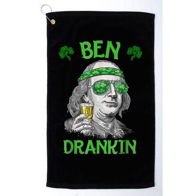 St Patricks Day, Ben Drankin, Funny St Patricks Day, St Patricks Day Drinking Golf Towel