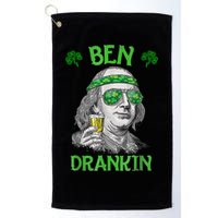 St Patricks Day, Ben Drankin, Funny St Patricks Day, St Patricks Day Drinking Golf Towel
