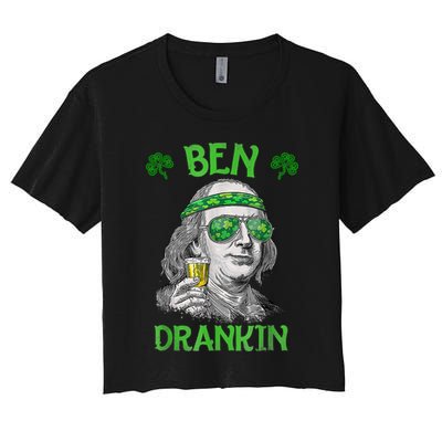 St Patricks Day, Ben Drankin, Funny St Patricks Day, St Patricks Day Drinking Crop Top