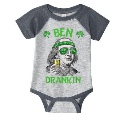 St Patricks Day, Ben Drankin, Funny St Patricks Day, St Patricks Day Drinking Infant Baby Jersey Bodysuit