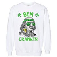 St Patricks Day, Ben Drankin, Funny St Patricks Day, St Patricks Day Drinking Garment-Dyed Sweatshirt