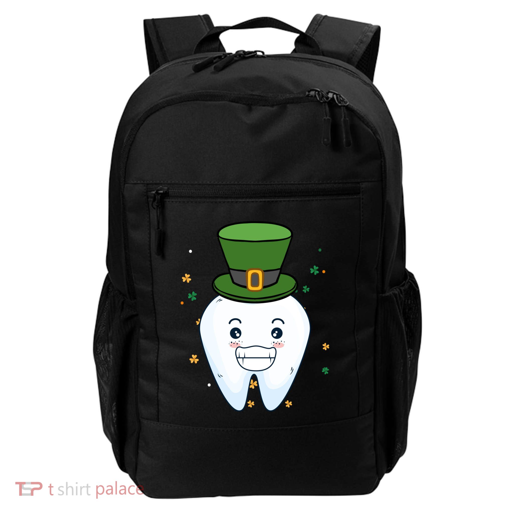 St Patricks Day Tooth Dental Assistant Patty Day Funny Gift Daily Commute Backpack