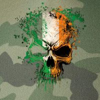 St Patricks Day Skull Irish Flag Teens Legacy Tie Dye Trucker Hat