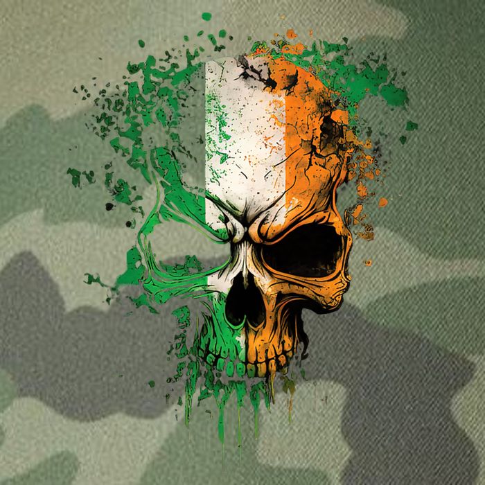 St Patricks Day Skull Irish Flag Teens Legacy Tie Dye Trucker Hat