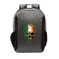 St Patricks Day Skull Irish Flag Teens Vector Backpack