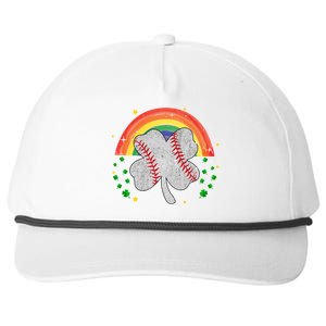 Saint Patricks Day Shenanigans Rainbow Baseball Shamrock Gift Snapback Five-Panel Rope Hat