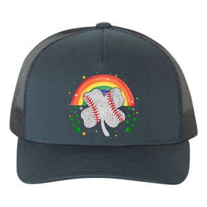 Saint Patricks Day Shenanigans Rainbow Baseball Shamrock Gift Yupoong Adult 5-Panel Trucker Hat