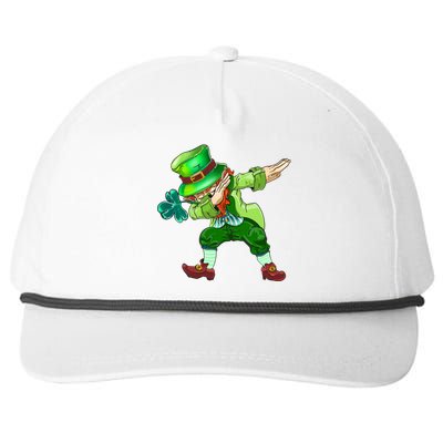 St Pattys Day Costume Dabbing Leprechaun Cute Gift Snapback Five-Panel Rope Hat