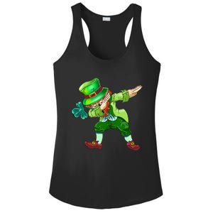 St Pattys Day Costume Dabbing Leprechaun Cute Gift Ladies PosiCharge Competitor Racerback Tank