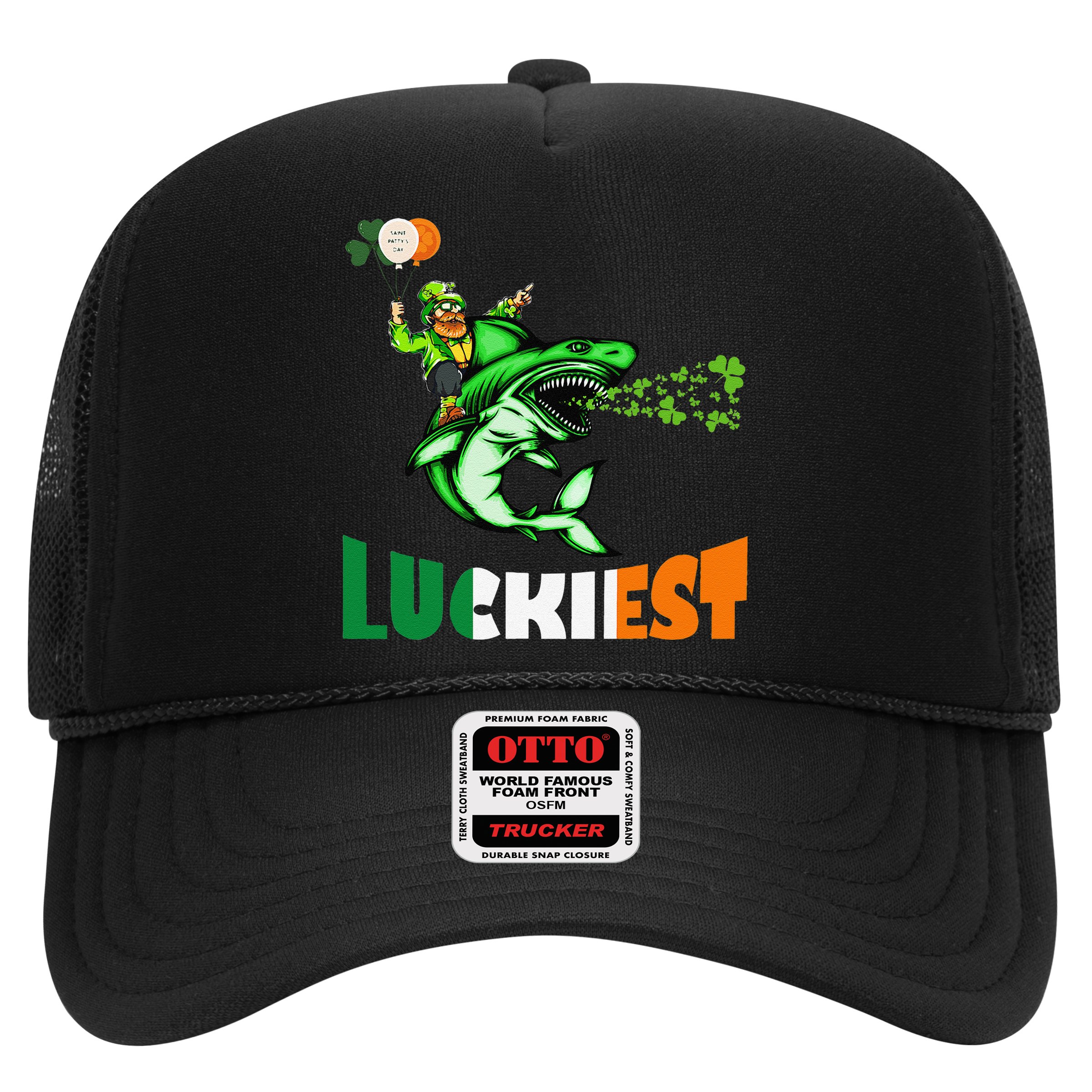 Saint Patrick's Day Funny Leprechaun Riding Shark Best Gift Hat