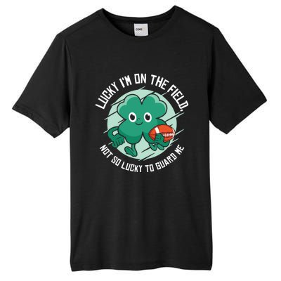 St Patrick's Day American Football Shamrock Clover Rugby Gift Tall Fusion ChromaSoft Performance T-Shirt