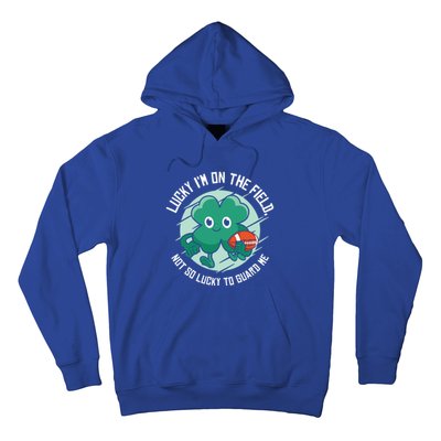 St Patrick's Day American Football Shamrock Clover Rugby Gift Hoodie